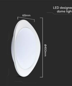 Πλαφονιέρα LED Designer 20W/40W Λευκή με Τηλεχειριστήριο Dimmable CCT V-TAC – 23593