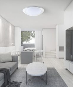 Πλαφονιέρα LED Designer 30W/60W Λευκή με Τηλεχειριστήριο Dimmable CCT V-TAC – 23594