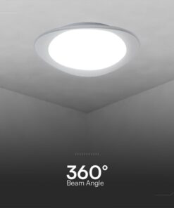 Πλαφονιέρα LED Designer 30W/60W Λευκή με Τηλεχειριστήριο Dimmable CCT V-TAC – 23594