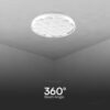 Πλαφονιέρα LED Designer 30W/60W Λευκή με Κυψέλες με Τηλεχειριστήριο Dimmable CCT V-TAC – 23595