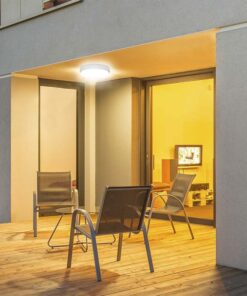 Πλαφονιέρα Οροφής Στρογγυλή Φ240 Λευκή LED 24W 2500lm 3000K IP54 VTAC – 23596