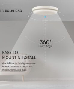 Πλαφονιέρα Οροφής Στρογγυλή Φ240 Λευκή LED 24W 2500lm 6500K IP54 VTAC – 23598