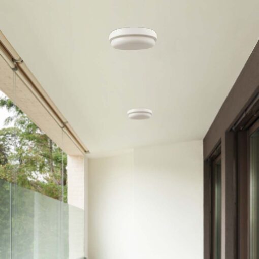 Πλαφονιέρα Οροφής Στρογγυλή Φ240 Λευκή LED 24W 2500lm 4000K IP54 VTAC – 23597