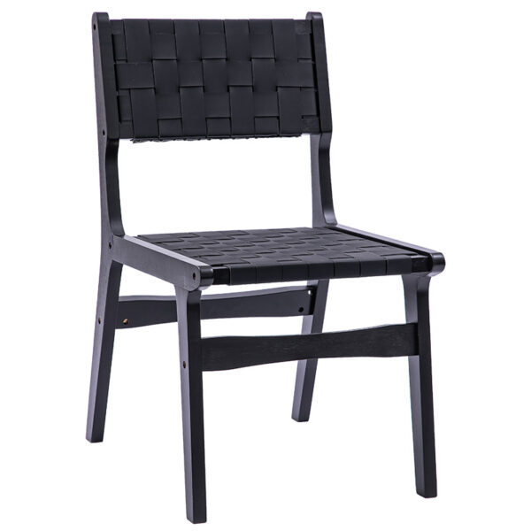 Chair Ridley pakoworld wood-pu black 236-000009
