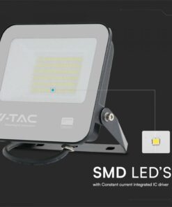LED Προβολέας 50W V-TAC Samsung Chip Μαύρος 4270lm Αδιάβροχος IP65 4000K – 23688