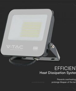 LED Προβολέας 50W V-TAC Samsung Chip Μαύρος 4270lm Αδιάβροχος IP65 4000K – 23688