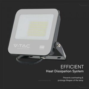 LED Προβολέας 50W V-TAC Samsung Chip Μαύρος 4270lm Αδιάβροχος IP65 4000K  – 23688