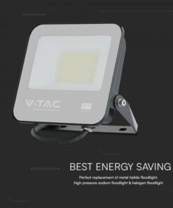 LED Προβολέας 50W V-TAC Samsung Chip Μαύρος 4270lm Αδιάβροχος IP65 4000K – 23688