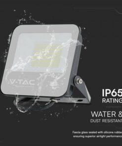 LED Προβολέας 50W V-TAC Samsung Chip Μαύρος 4270lm Αδιάβροχος IP65 4000K – 23688