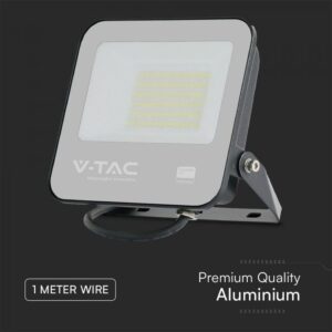 LED Προβολέας 50W V-TAC Samsung Chip Μαύρος 4270lm Αδιάβροχος IP65 4000K  – 23688