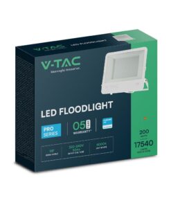 LED Προβολέας 200W V-TAC PRO Samsung Λευκός 115° 17540lm IP65 Φυσικό 4000K – 23602