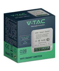 Wi-FI Mini Smart Διακόπτης Διπλός V-TAC – 23605VT