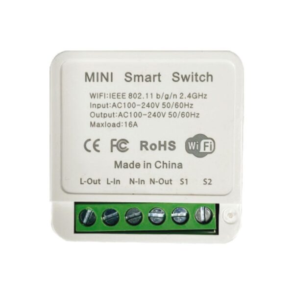 Wi-FI Mini Smart Διακόπτης Διπλός V-TAC - 23605VT