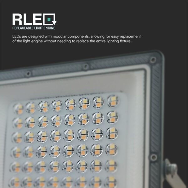 LED Προβολέας 50W V-TAC Γκρι 90° 5000lm Αδιάβροχος IP65 CCT 3000-6400K – 23614