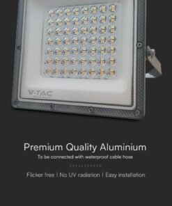 LED Προβολέας 50W V-TAC Γκρι 90° 5000lm Αδιάβροχος IP65 CCT 3000-6400K – 23614