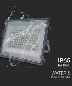 LED Προβολέας 100W V-TAC Γκρι 90° 8150lm Αδιάβροχος IP65 CCT 3000-6400K – 23615