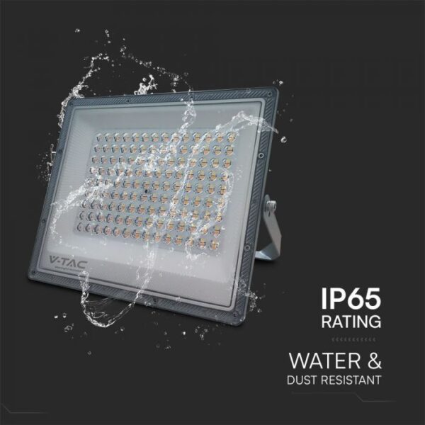 LED Προβολέας 100W V-TAC Γκρι 90° 8150lm Αδιάβροχος IP65 CCT 3000-6400K  – 23615