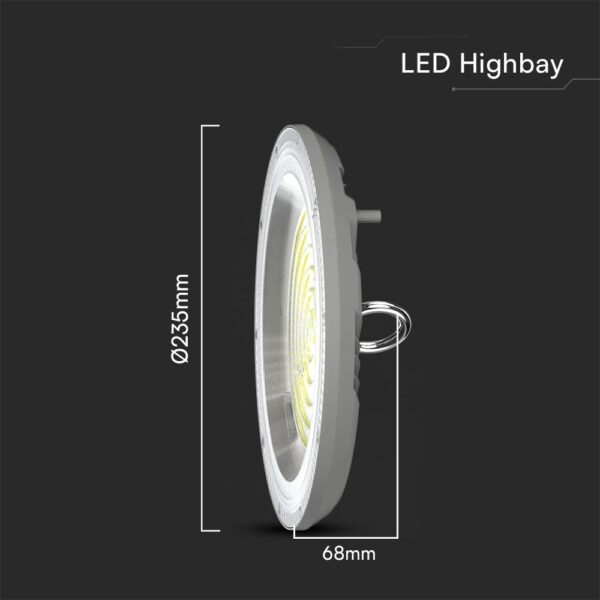100W LED Καμπάνα Γκρι 90° 8300lm CCT 3000K/4000K/6500K IP65 V-TAC – 23622