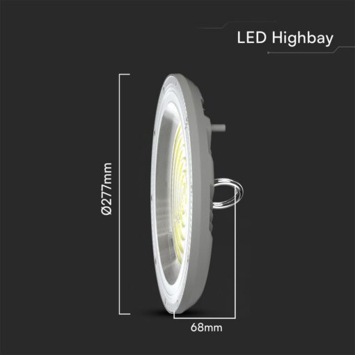 150W LED Καμπάνα Γκρι 90° 12300lm CCT 3000K/4000K/6500K IP65 V-TAC – 23623