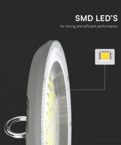 100W LED Καμπάνα Γκρι 90° 8300lm CCT 3000K/4000K/6500K IP65 V-TAC – 23622