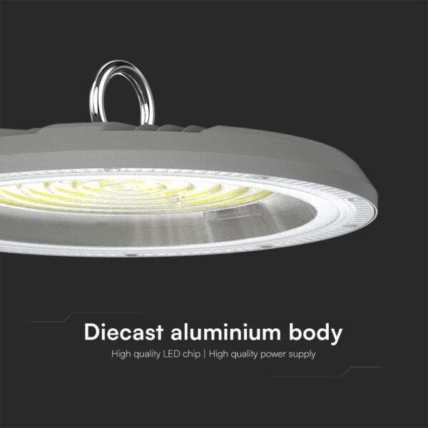 100W LED Καμπάνα Γκρι 90° 8300lm CCT 3000K/4000K/6500K IP65 V-TAC – 23622