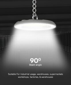 100W LED Καμπάνα Γκρι 90° 8300lm CCT 3000K/4000K/6500K IP65 V-TAC – 23622