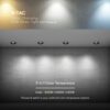 12W LED Χωνευτό Φωτιστικό COB Στρογγυλό Φ86 CRI></noscript>90 1180lm 3000-6400K Μαύρο V-TAC – 23671