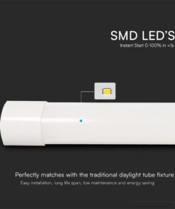 40W LED Πρισματικό Γραμμικό Φωτιστικό 120cm V-TAC 4800lm 120° CCT 3000K/4000K/6500K – 23680