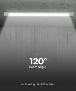 40W LED Πρισματικό Γραμμικό Φωτιστικό 120cm V-TAC 4800lm 120° CCT 3000K/4000K/6500K – 23680
