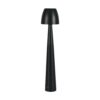 Επαναφορτιζόμενο Πορτατίφ Μαύρο LED 3W CCT Dimmable Αφής VTAC – 23683