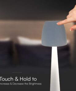 Επαναφορτιζόμενο Πορτατίφ LED 3W CCT Dimmable Αφής Λευκό VTAC – 23684