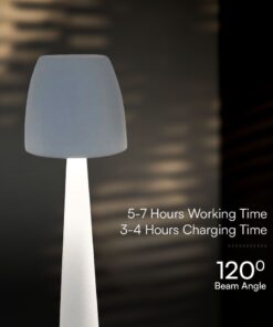 Επαναφορτιζόμενο Πορτατίφ LED 3W CCT Dimmable Αφής Λευκό VTAC – 23684