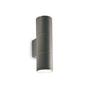 IDEAL LUX Απλίκα Τοίχου Βεράντας GUN 2xGU10 IP44 Χρώματος Ανθρακί – 236841
