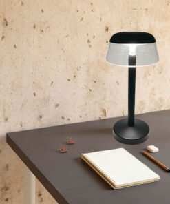 Επαναφορτιζόμενο Πορτατίφ 3W LED CCT Dimmable Αφής Μαύρο VTAC – 23685