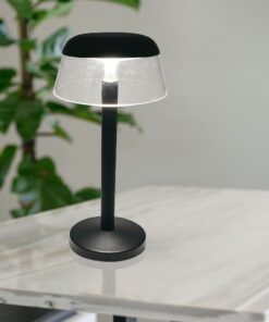 Επαναφορτιζόμενο Πορτατίφ 3W LED CCT Dimmable Αφής Μαύρο VTAC – 23685