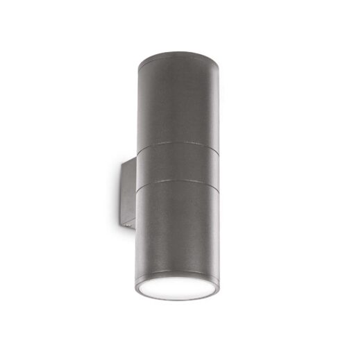 IDEAL LUX Επιτοίχιο Φωτιστικό GUN 2xE27 IP54 Χρώματος Ανθρακί – 236858