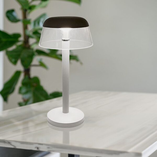 Επαναφορτιζόμενο Πορτατιφ Λευκό 3W LED CCT Dimmable Αφής VTAC – 23686