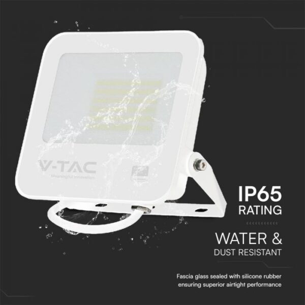 LED Προβολέας 50W V-TAC Samsung Chip Λευκός 4270lm Αδιάβροχος IP65 6500K  – 23690