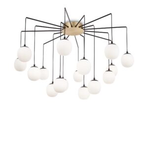 IDEAL LUX Κρεμαστό Φωτιστικό RHAPSODY 16xG9 Μαύρου Χρώματος – 236964
