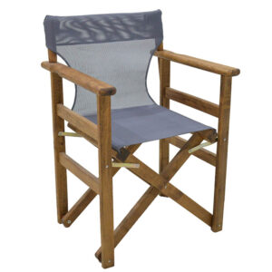 Director’s armchair frame Retto pakoworld solid beech walnut – PVC anthracite 237-000017