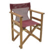Director’s armchair frame Retto pakoworld solid beech walnut – PVC burgundy 237-000025