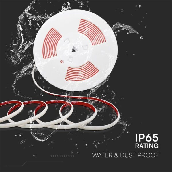 LED Ταινία 12.5W 220V V-TAC 1100lm Αδιάβροχη IP65 θερμό 3000K 5 Μέτρα – 23715