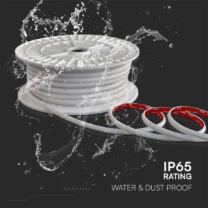 LED Ταινία 12.5W 220V V-TAC 1100lm Αδιάβροχη IP65 Θερμό 3000K 50 Μέτρα – 23721