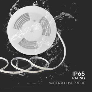 LED Ταινία 10.5W 220V V-TAC Αδιάβροχη IP65 Κόκκινη 10 Μέτρα – 23724