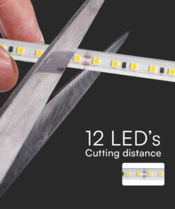 LED Ταινία 10.5W 220V V-TAC Αδιάβροχη IP65 Κόκκινη 10 Μέτρα – 23724