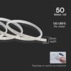 LED Ταινία 10.5W 220V V-TAC Αδιάβροχη IP65 Κόκκινη 50 Μέτρα – 23730
