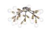IDEAL LUX Φωτιστικό Οροφής SPARK 20xE27 Μαύρου Χρυσού Χρώματος – 238333