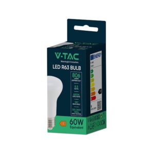 LED Λάμπα E27 Σποτ R63 8.5W V-TAC PRO Samsung Chip 120° 806lm Ψυχρό Λευκό 6500K – 21143