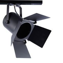 Μαύρο Σποτ Ράγας Μονοφασικό Track Light Ατσάλι 1xE27 PAR30 2 Καλωδίων ACA – 238TLB2W