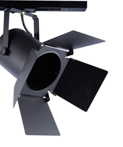 Μαύρο Σποτ Ράγας Μονοφασικό Track Light Ατσάλι 1xE27 PAR30 2 Καλωδίων ACA – 238TLB2W